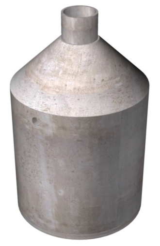 Single chamber septic tank