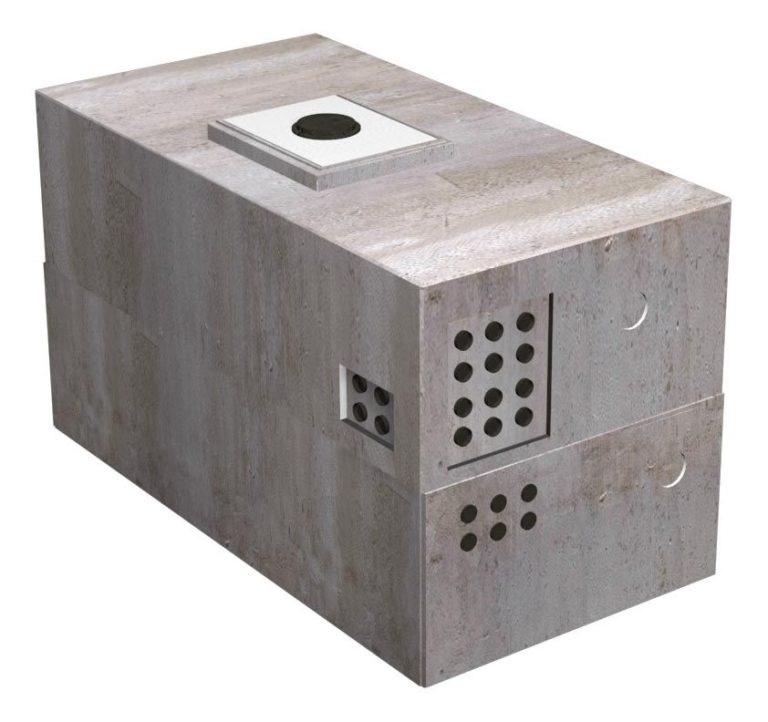 8'x16' Electrical Vault H222LADWP Oldcastle Infrastructure