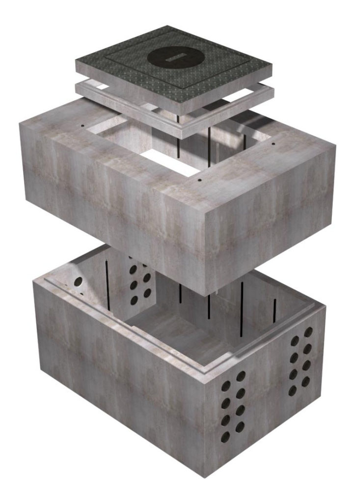 5' x 8'6" Electrical Vault Anaheim Oldcastle Infrastructure