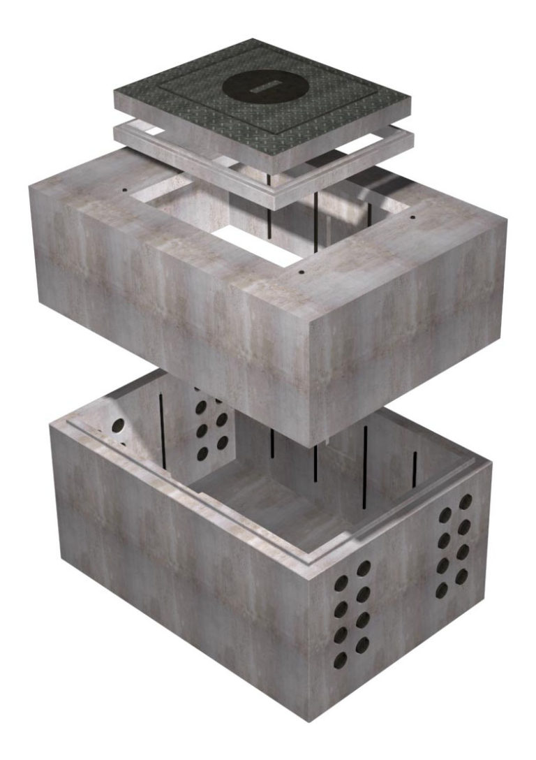 5' x 8'6" Electrical Vault Anaheim Oldcastle Infrastructure