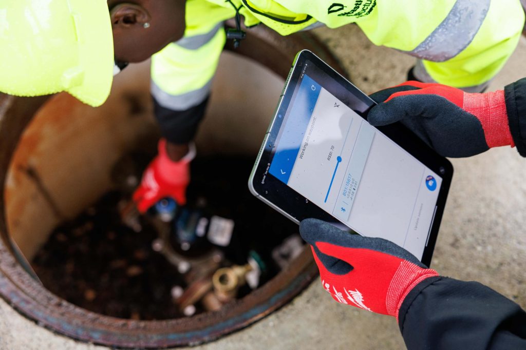 a person holding a tablet