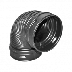 Normandy Corrugated HDPE 3" 90º Elbow - 1/4 Bend