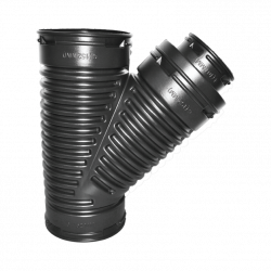 Normandy Corrugated HDPE 6"x4" Reducing Wye