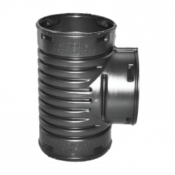Normandy Corrugated HDPE 3" Straight Tee
