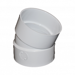 Normandy Solvent Weld PVC 3" 22-1/2º 1/16 Bend