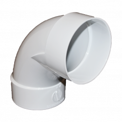 Normandy Solvent Weld PVC 3" 90º 1/4 Bend Long Turn