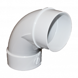 Normandy Solvent Weld PVC 3" 90º 1/4 Bend Street El Long Turn