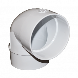 Normandy Solvent Weld PVC 4" 90º 1/4 Bend Street El Short Turn