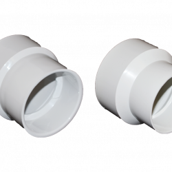 Normandy Solvent Weld PVC 4"x3" Adapter Coupling