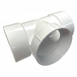 Normandy Solvent Weld PVC 4" Cleanout Tee