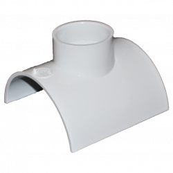 Normandy Solvent Weld PVC 1"-1/2x4" Saddle Tee